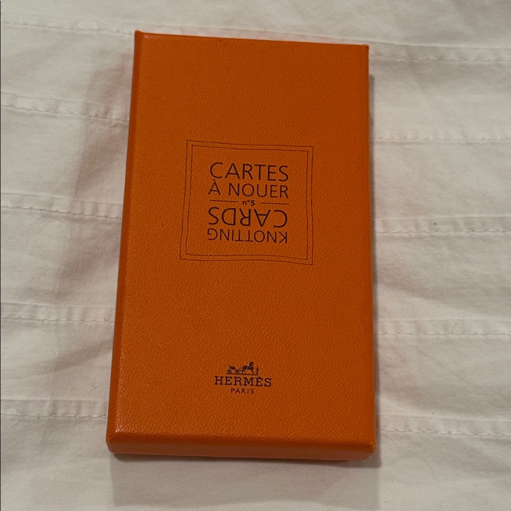 Hermès Knotting Card Set, sealed new in box ✨ - Picture 2 of 7